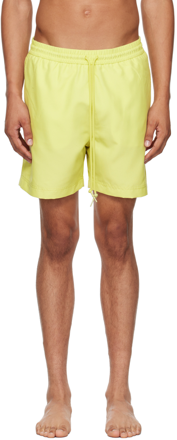 Shop Carhartt Green Chase Swim Shorts In Xx 2a4 Arctic Lime /