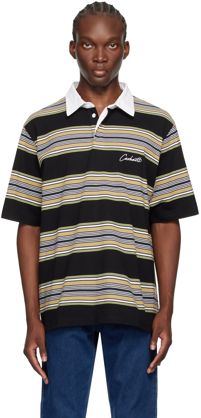 Black & Yellow Gaines Rugby Polo