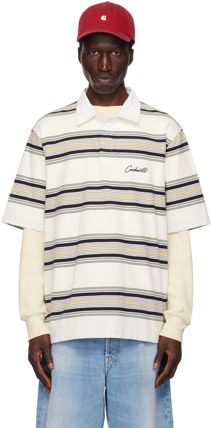 White Gaines Rugby Polo