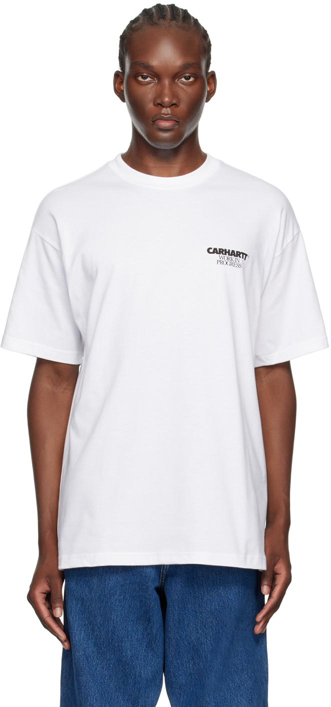 【関税込み】Carhartt Work In Progress ホワイト Ducks Tシャツ White Ducks T-Shirt by Carhartt Work In Progress on Sale