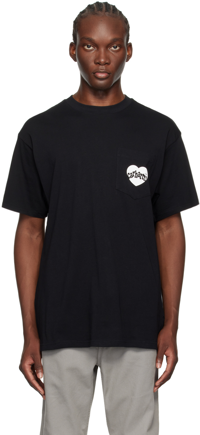 【CARHARTT WIP】AMOUR POCKET T-SHIRT Carhartt WIP Amour Pocket T-Shirt - Black | Urban Excess