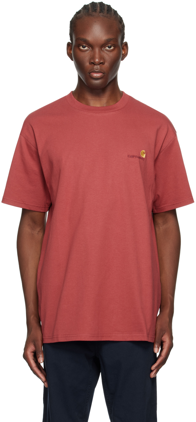 Red American Script T-Shirt