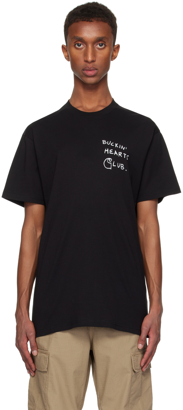 Shop Carhartt Black Pepe B.h.c T-shirt In 89xx Black