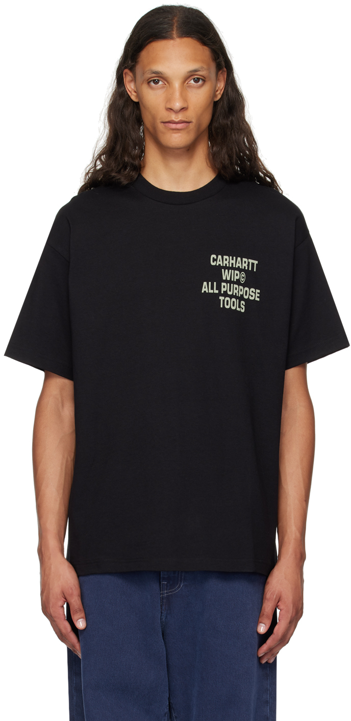 Carhartt Work In Progressのブラック Cross Screw Tシャツが