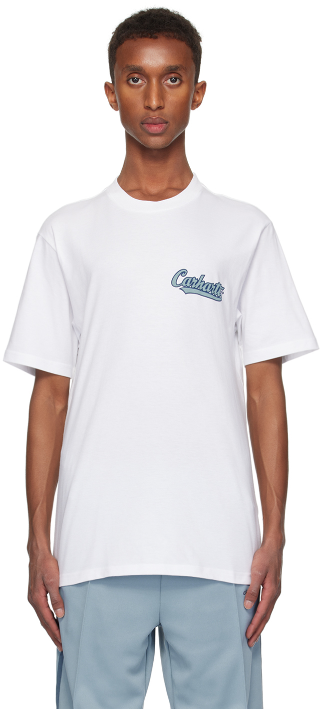 【関税込み】Carhartt Work In Progress ホワイト Base Tシャツ Carhartt Work In Progress White Harttbreaker T-shirt