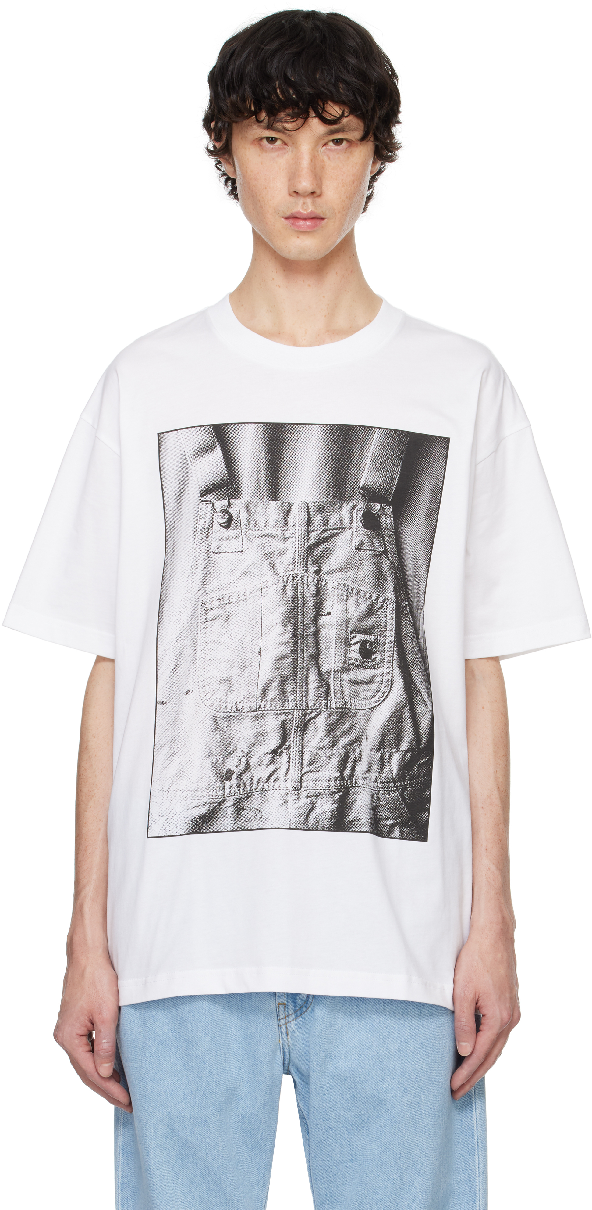 【関税込み】Carhartt Work In Progress ホワイト Clam Tシャツ I033662-02XX_sivasdescalzo-