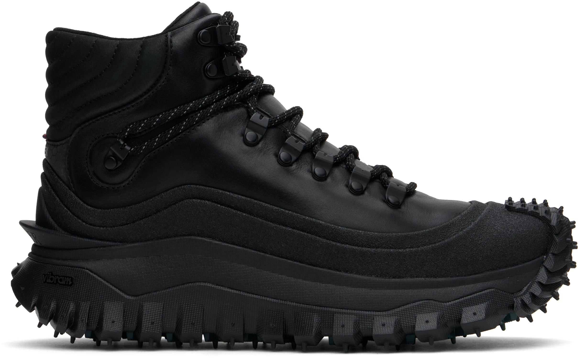 Moncler Black Trailgrip Gtx High Sneakers In 999 - Black