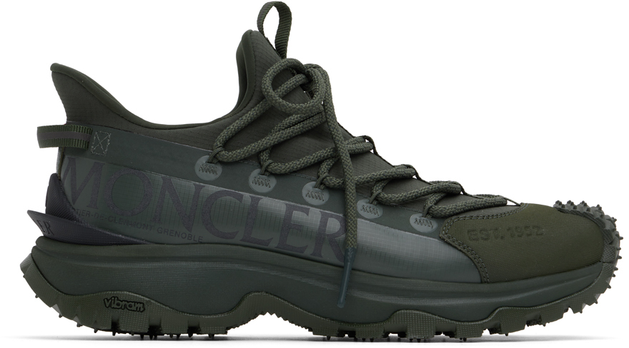 Shop Moncler Green Trailgrip Lite 2 Sneakers In 893 -dark Ripe Olive