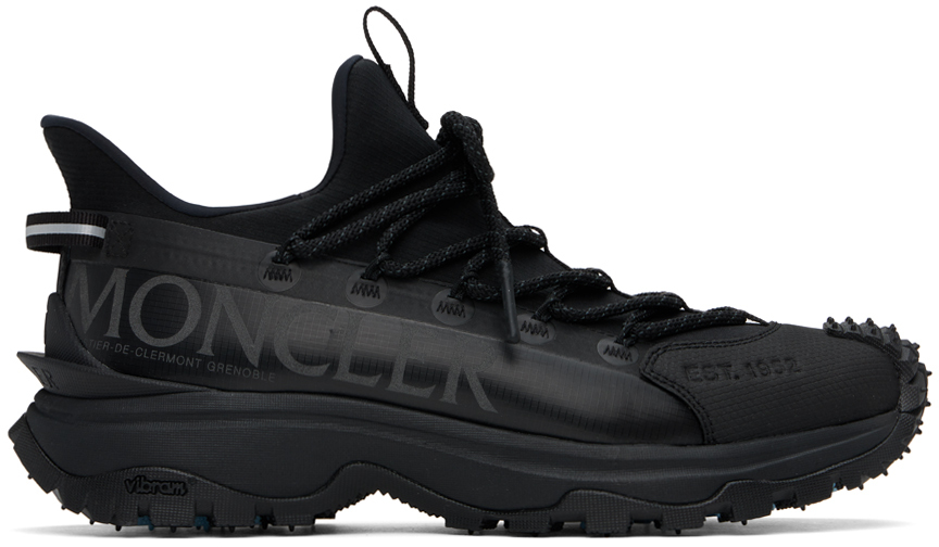 Shop Moncler Black Trailgrip Lite 2 Sneakers In 999 - Black