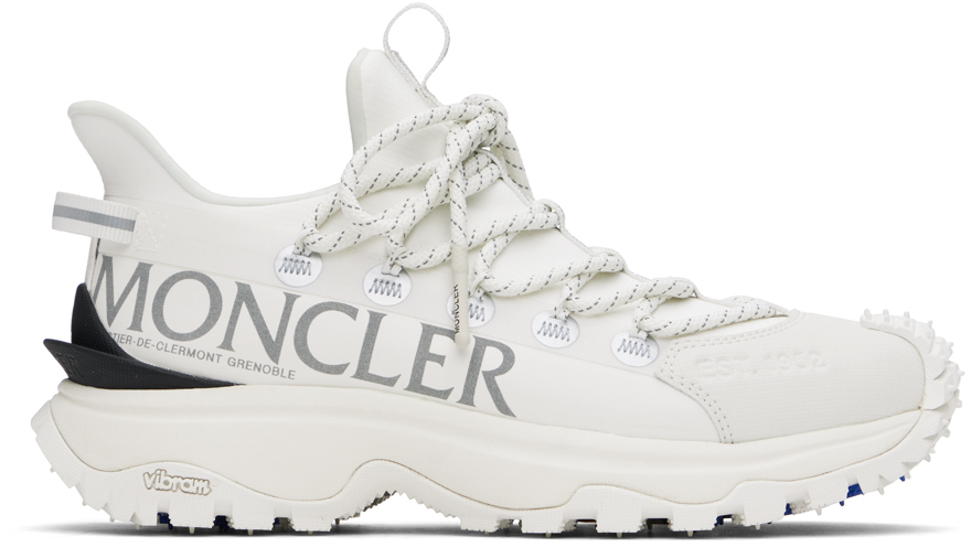 【関税&送料込】Moncler Sneaker Trailgrip Lite2 White Moncler: White Trailgrip Lite 2 Sneakers | SSENSE