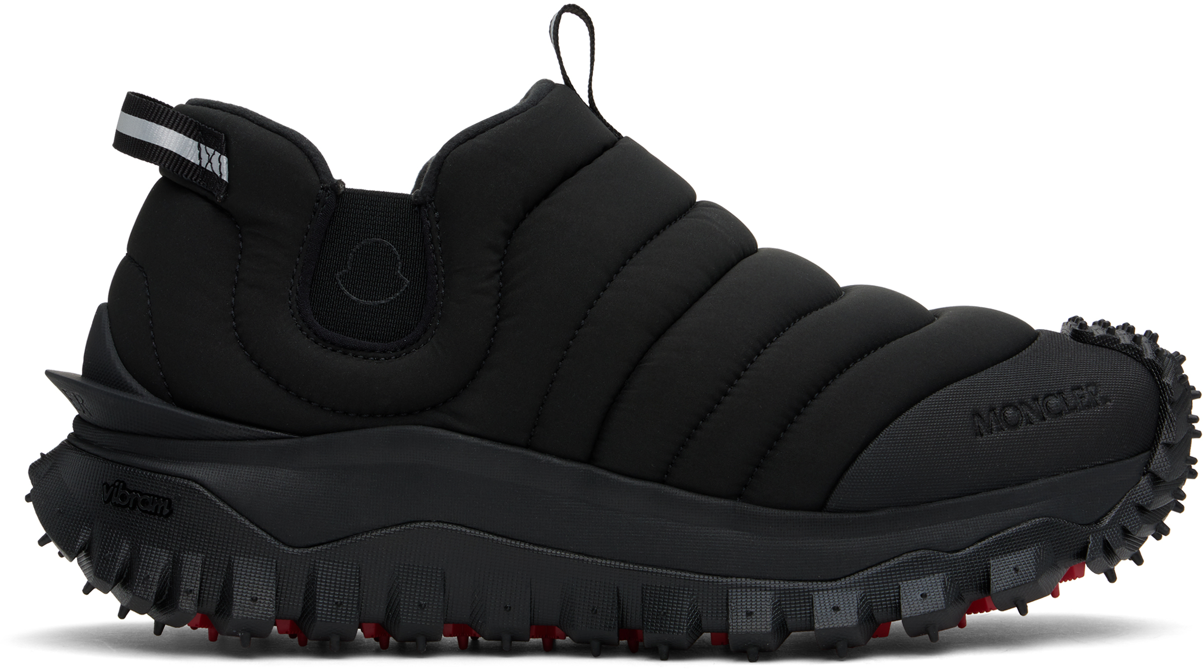 Shop Moncler Black Trailgrip Après Sneakers In 999 - Black