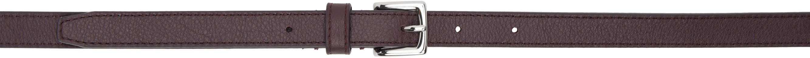 Burgundy Jessie Leather Belt