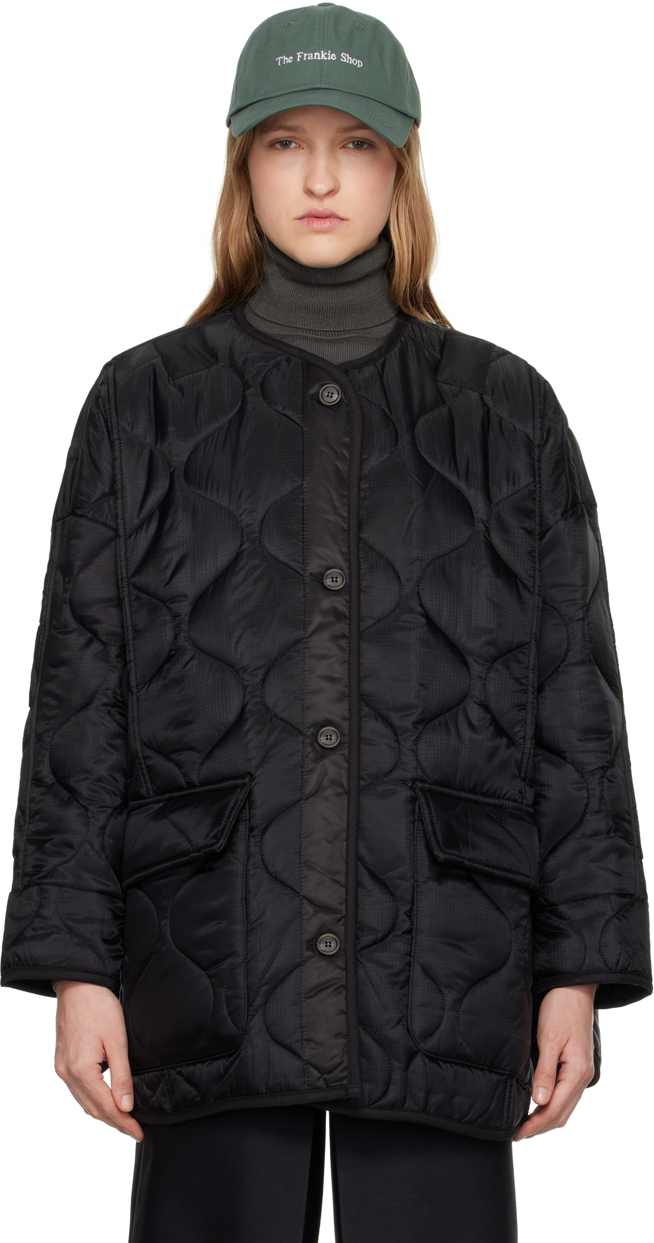 Black Teddy Quilted Jacket