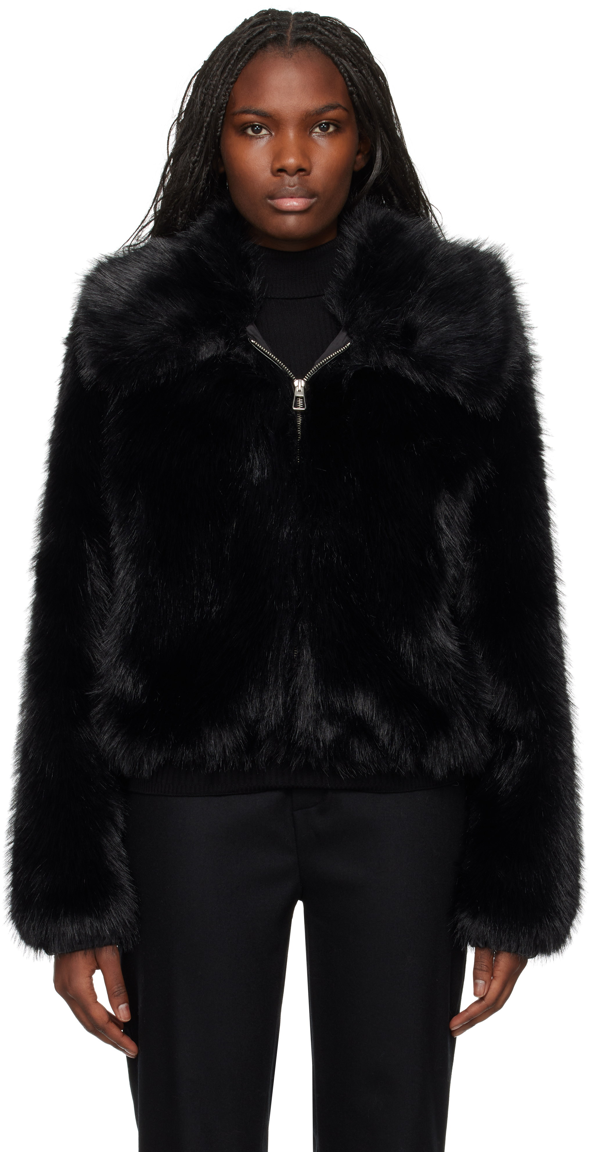 Black Hope Faux-Fur Jacket