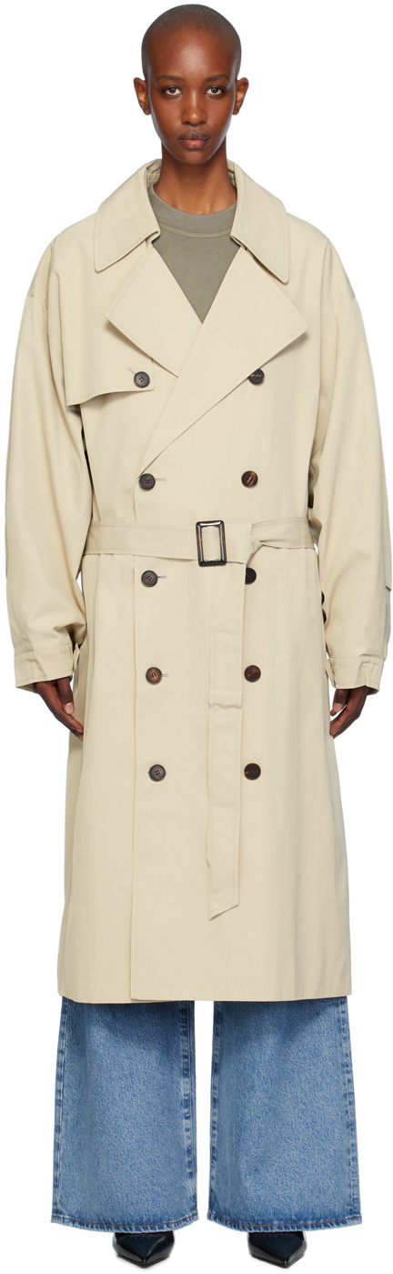 Beige Mavis Oversized Trench Coat