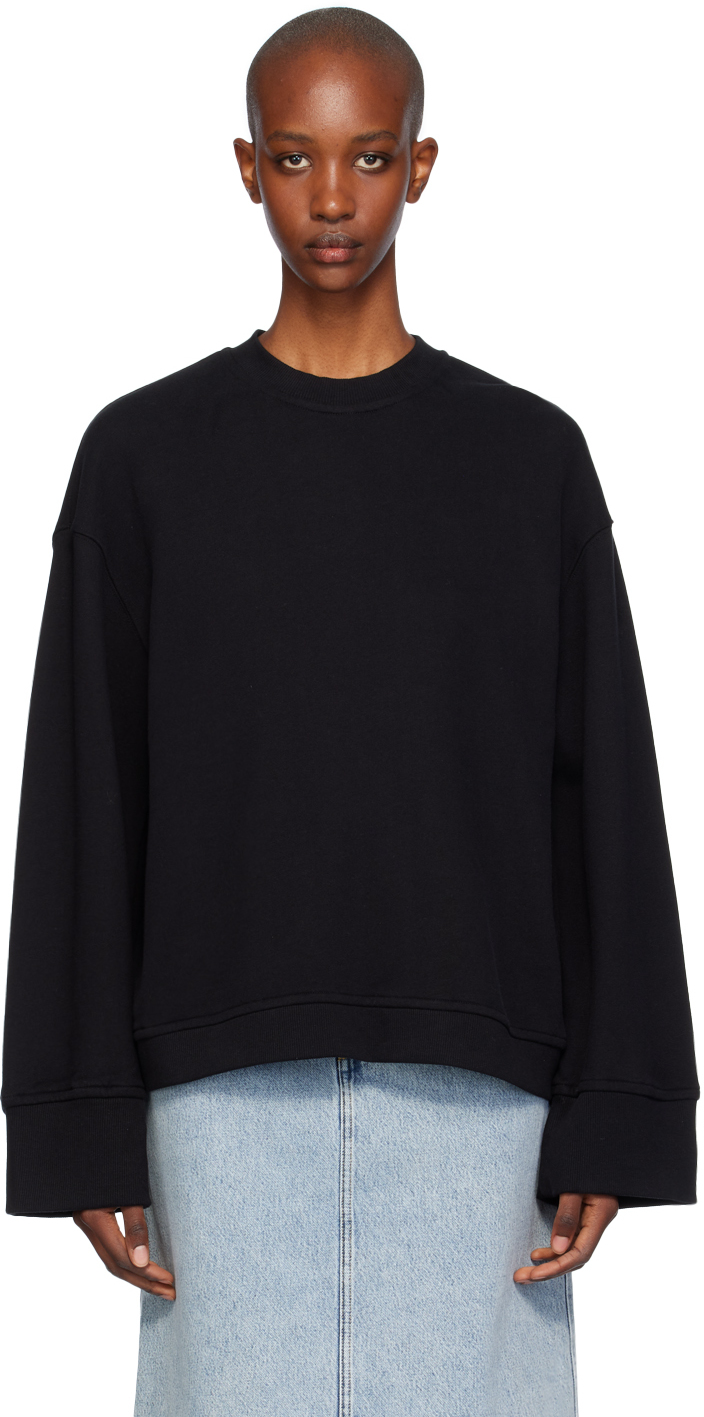 THE FRANKIE SHOP BLACK TALIA SWEATSHIRT 