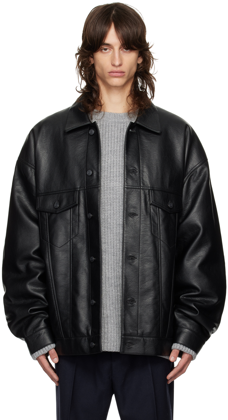 Black Conan Faux-Leather Jacket