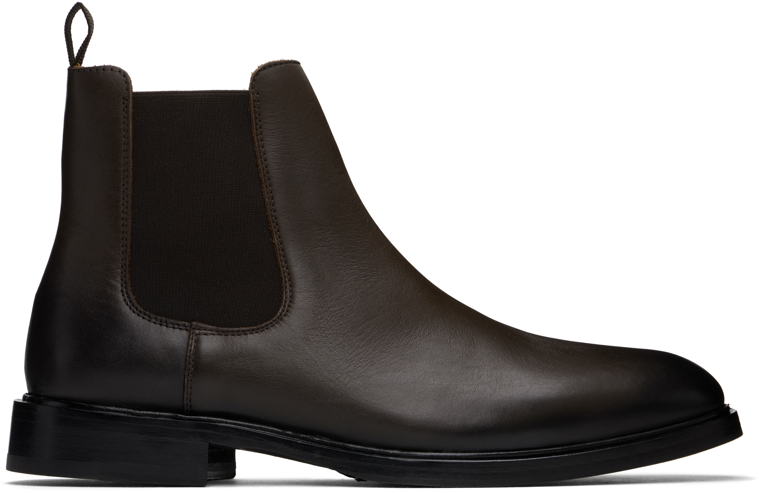 Shop Tiger Of Sweden Brown Operan Chelsea Boots In 10ndark Brown