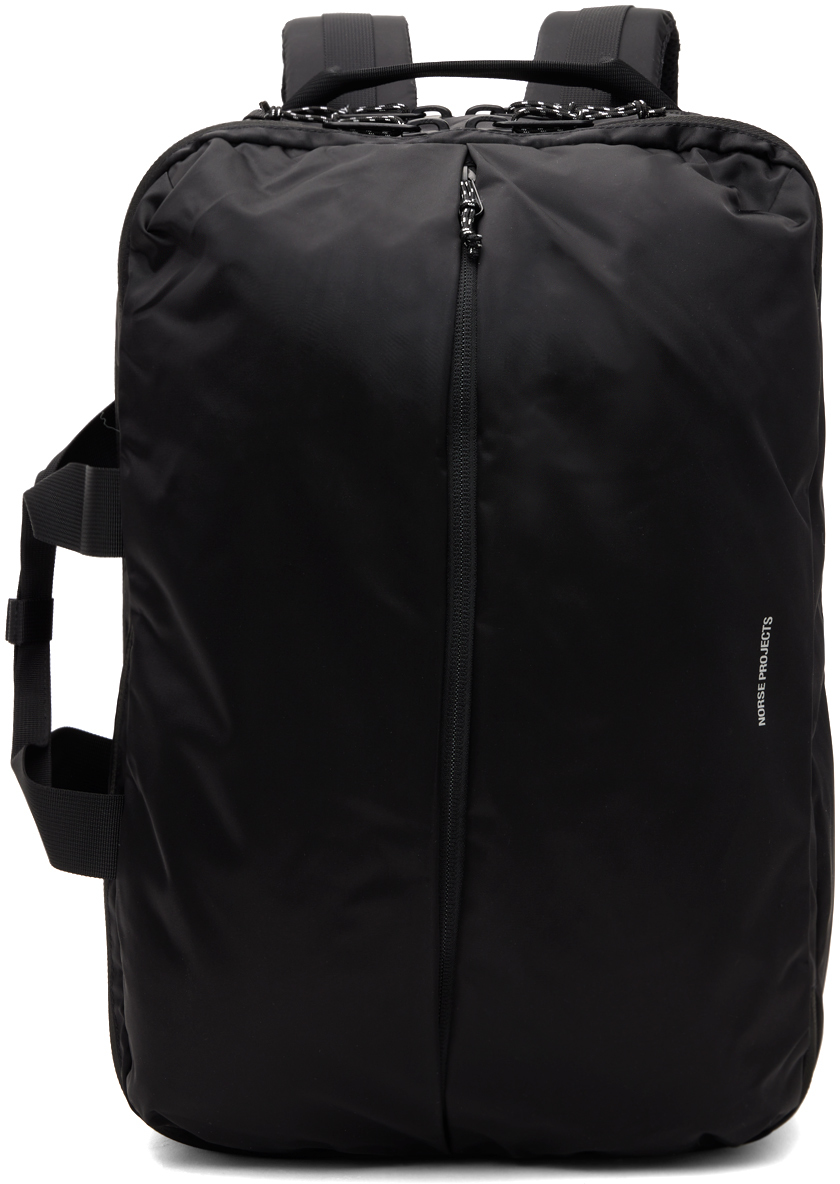 Norse Projects Black 3-way Backpack
