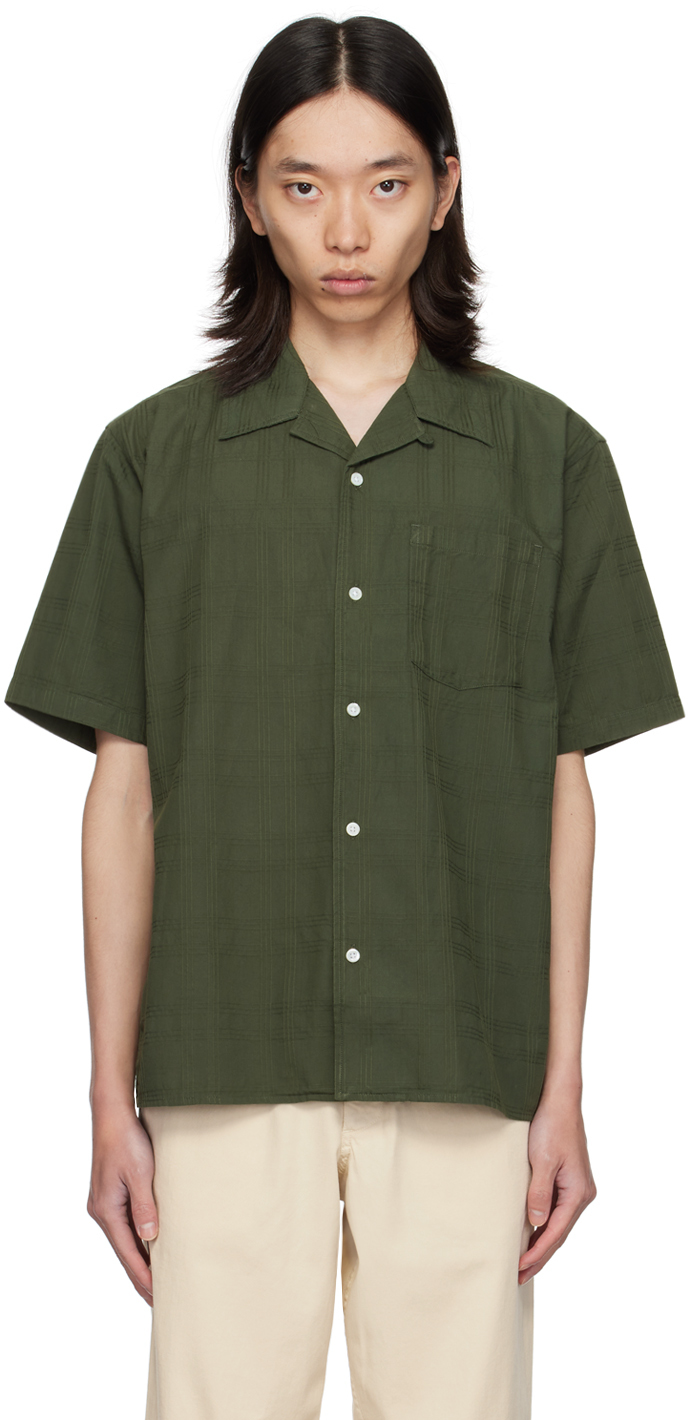 Shop Norse Projects Green Carsten Shirt In Spruce Green