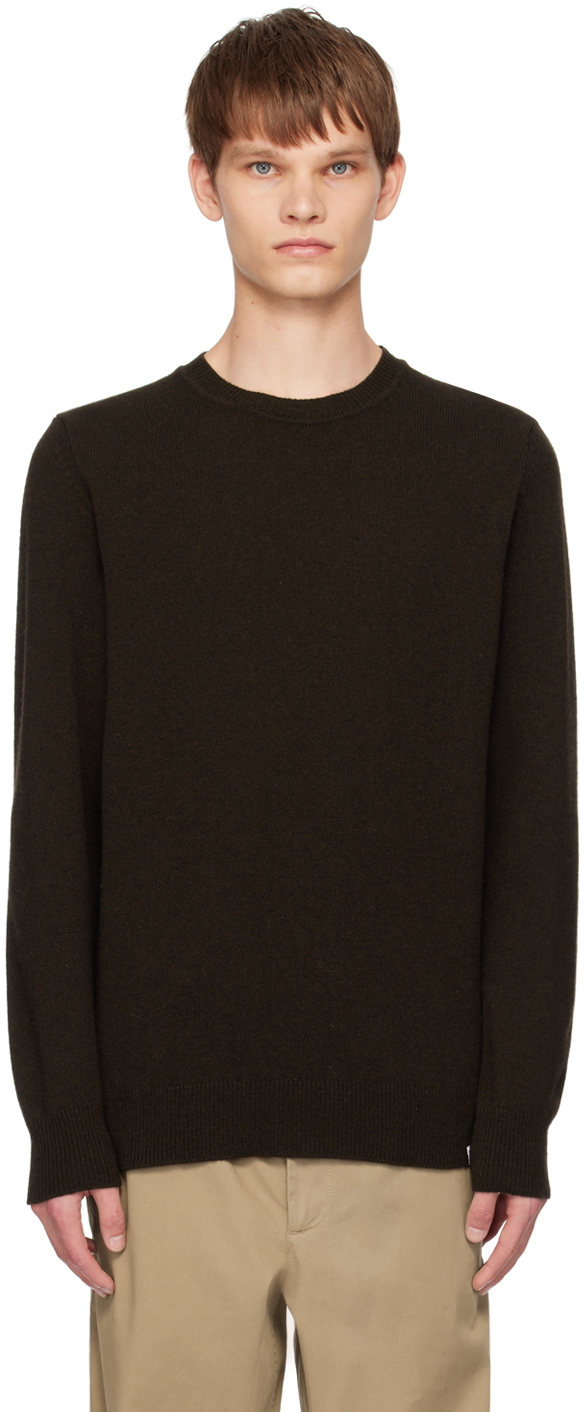 NORSE PROJECTS BROWN SIGFRED SWEATER 