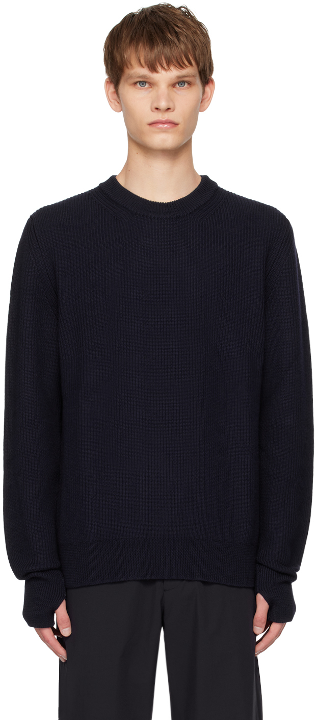 Navy Rib Sweater