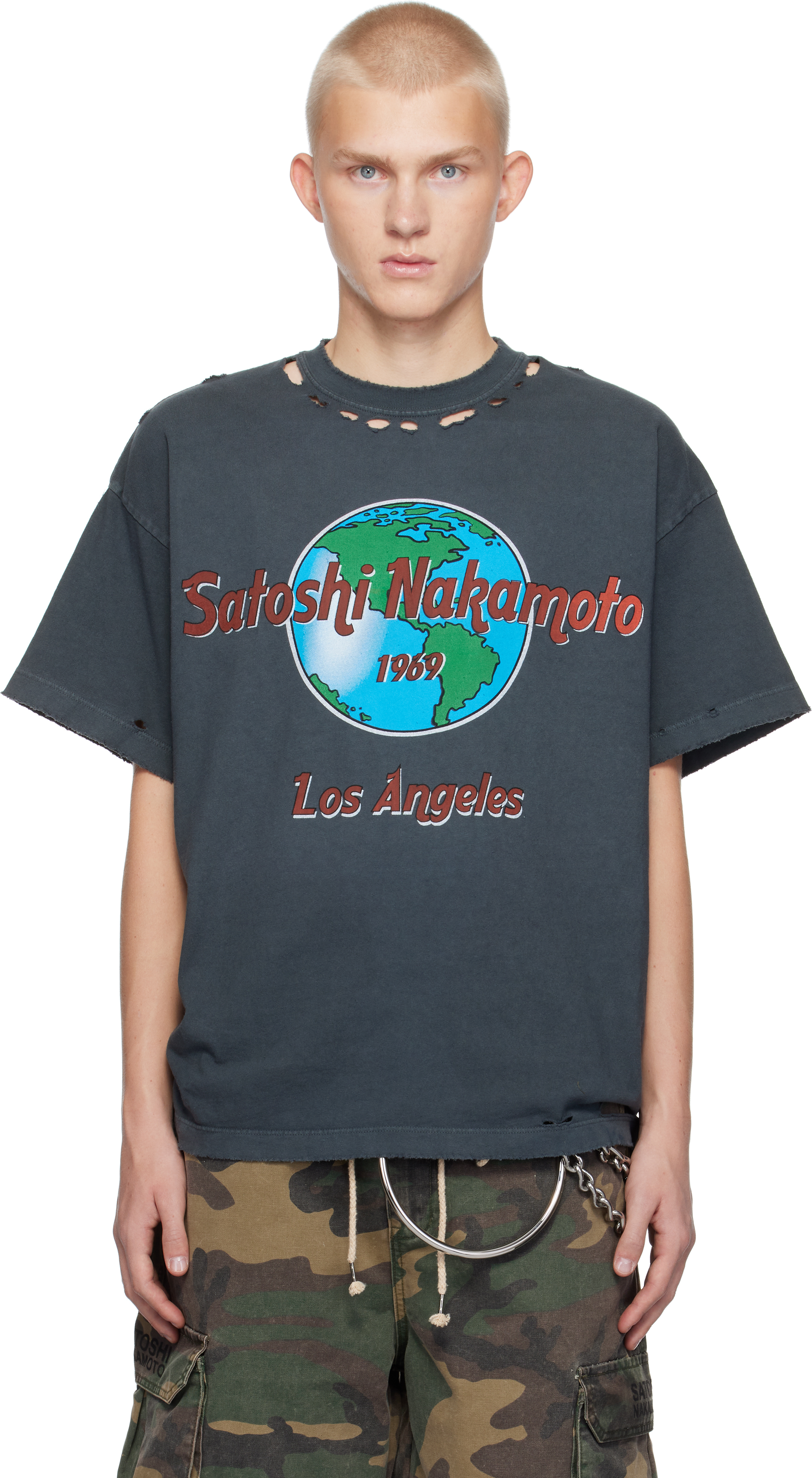 SATOSHI NAKAMOTO BLACK '1969' ROCK T-SHIRT 