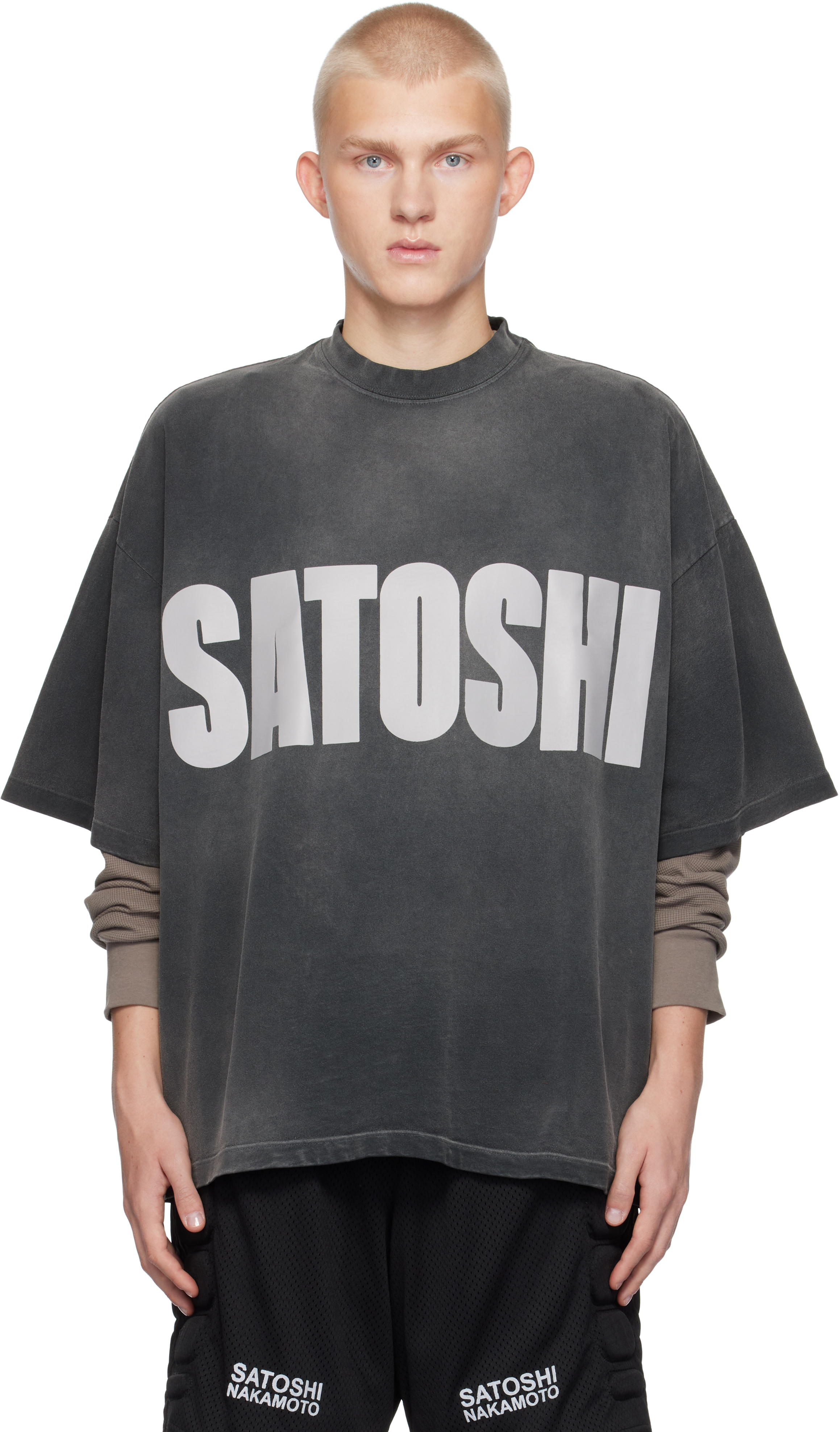 Black Jumbo Font Oversized T-shirt