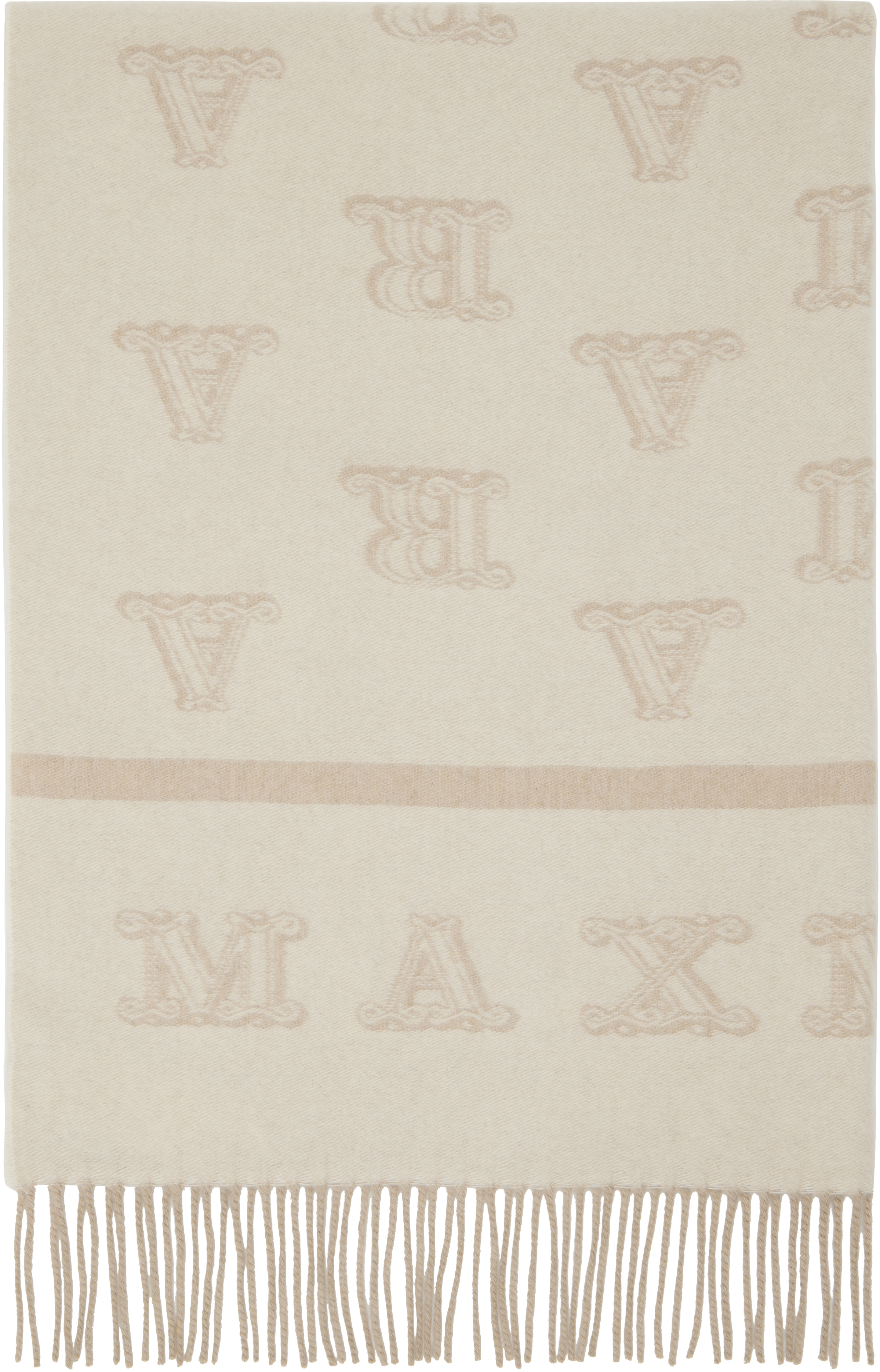 Beige Wsklause Scarf by Max Mara on Sale