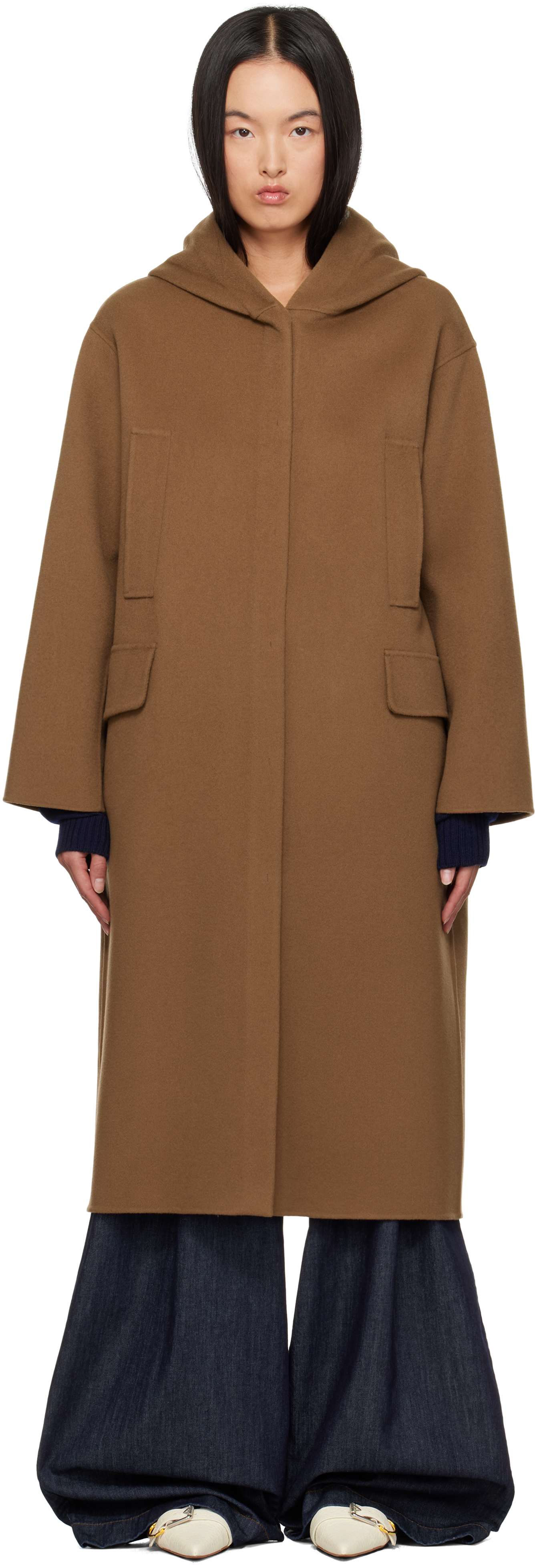 Max Mara Tan Park Coat In 041 Camel