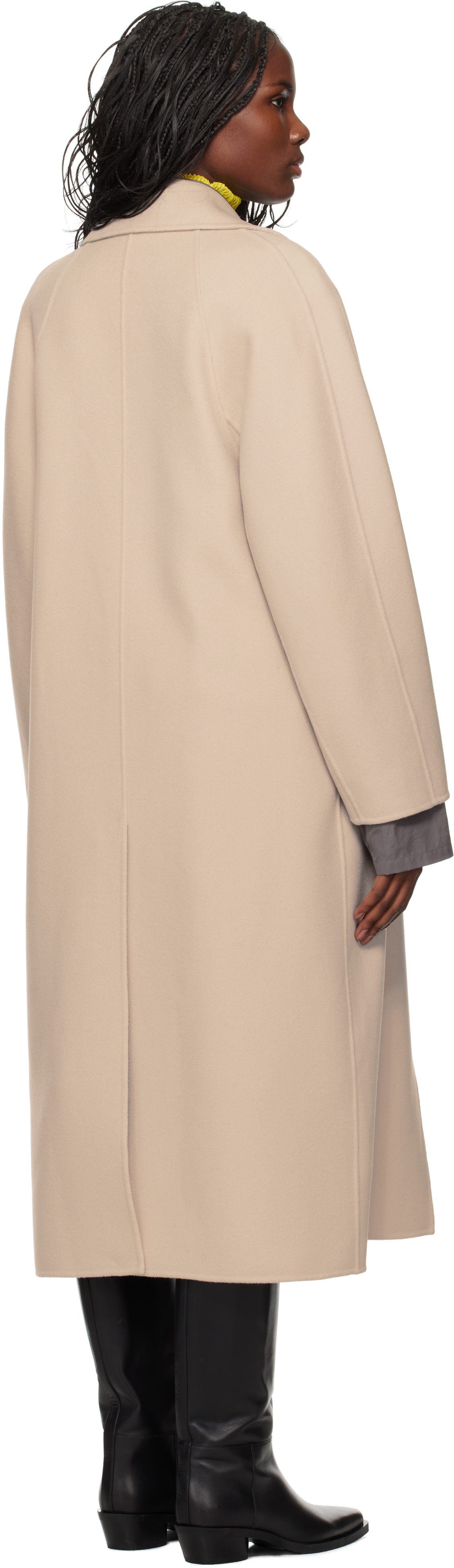 Max Mara Off-white Capi Coat In 048 Ecru