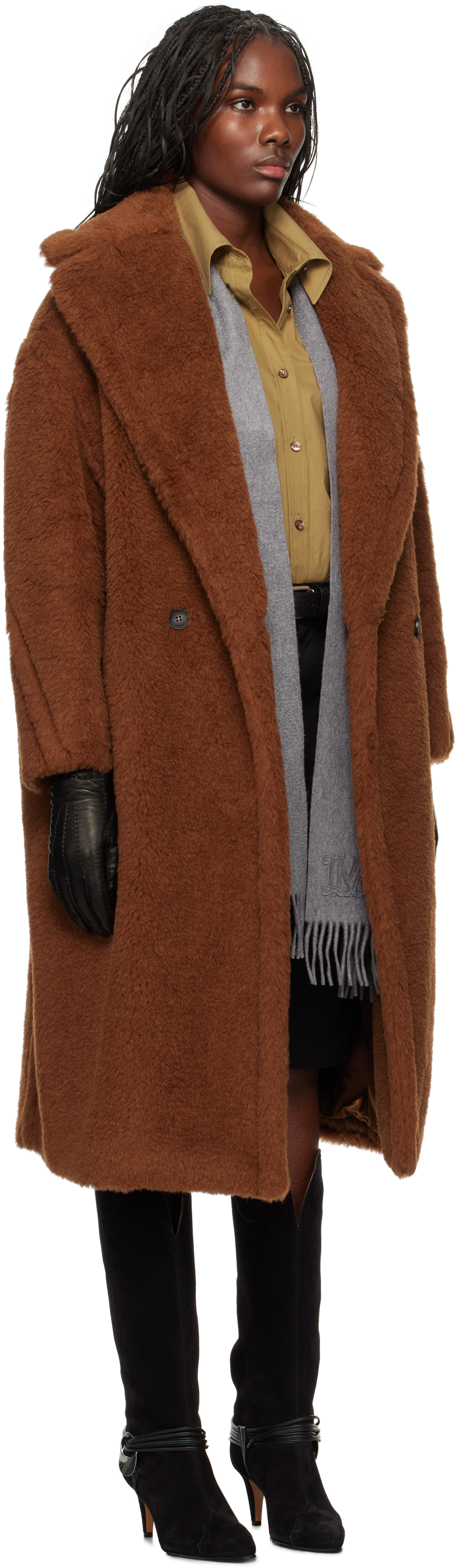 Max Mara Tan Tedgirl Coat In 011 Rust