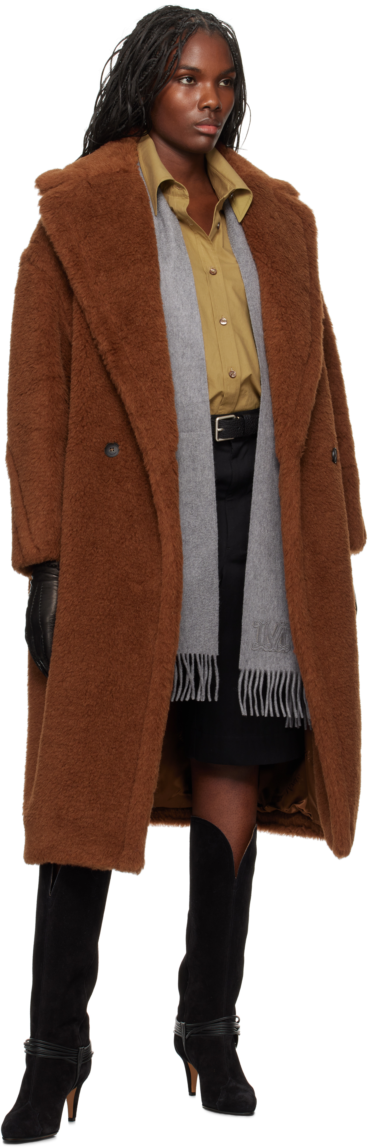 Max Mara Tan Tedgirl Coat In 011 Rust