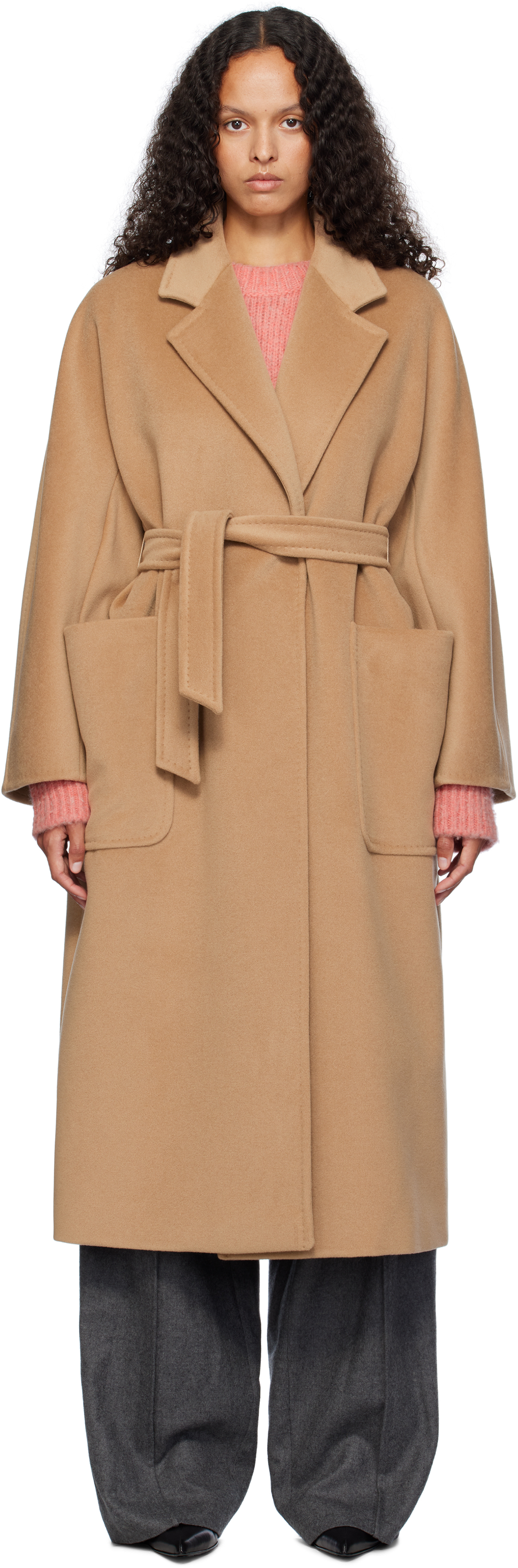 Shop Max Mara Tan Locri Coat In 001 Camel