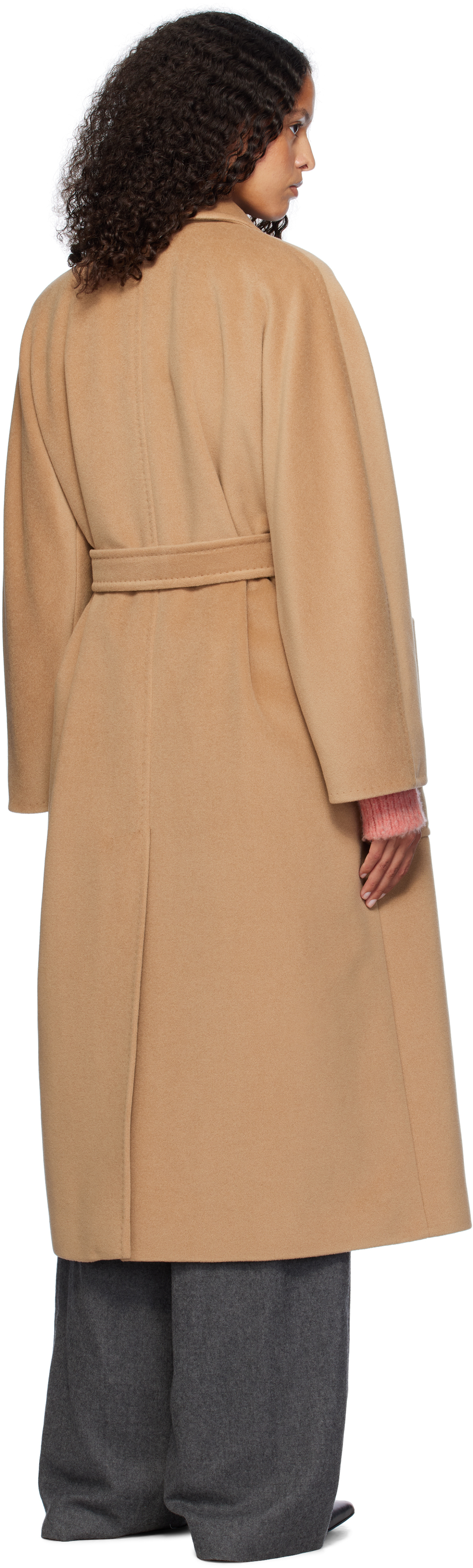 Max Mara Tan Locri Coat In 001 Camel