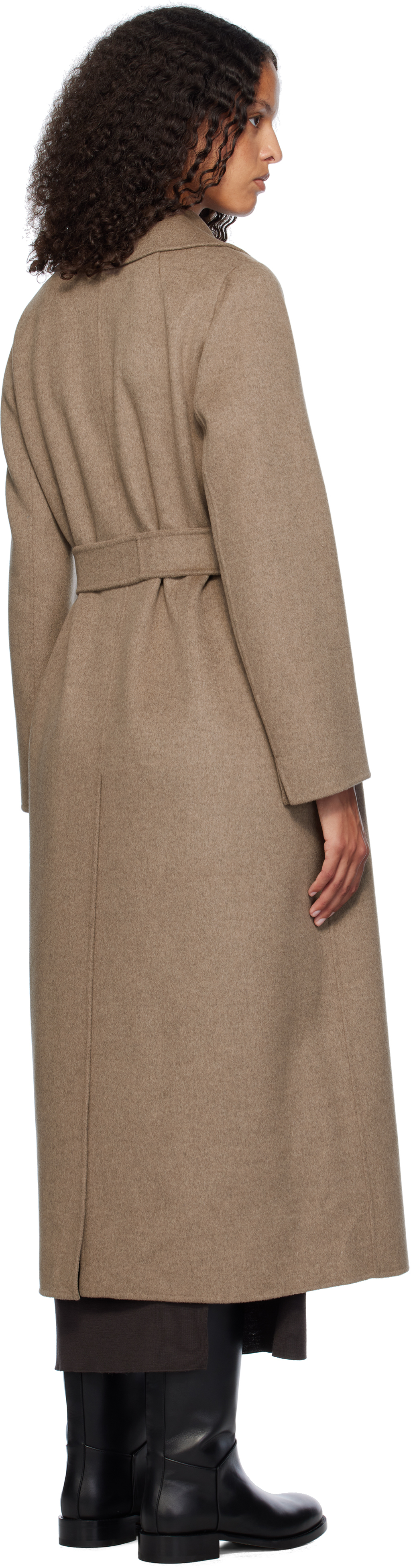 Max Mara Taupe Poldo Coat In 074 Turtledove