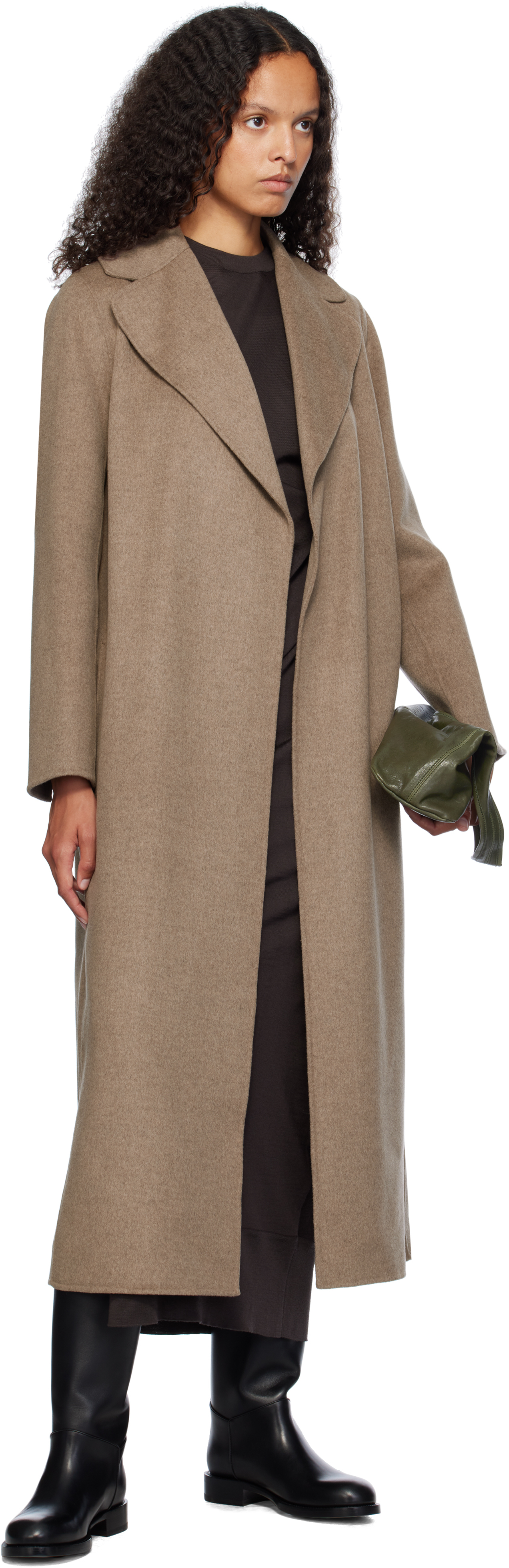 Max Mara Taupe Poldo Coat In 074 Turtledove
