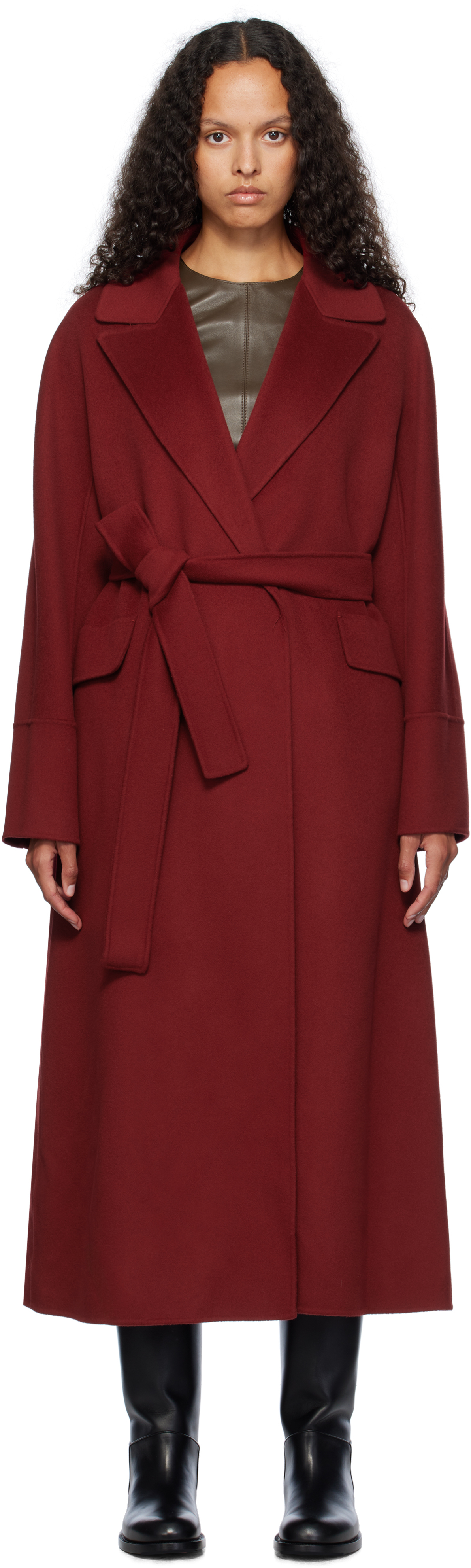 MAX MARA RED MALIKA COAT 