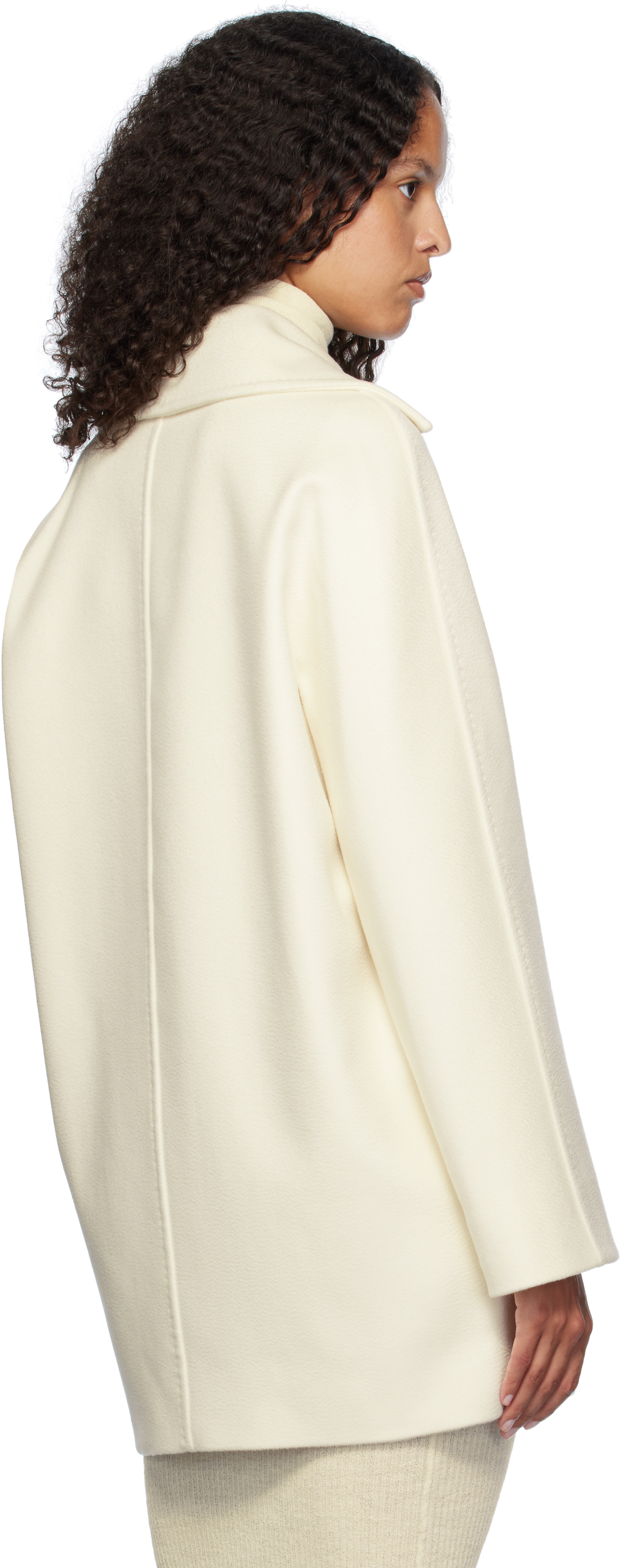 Max Mara Off-white Kent Coat In 001 White