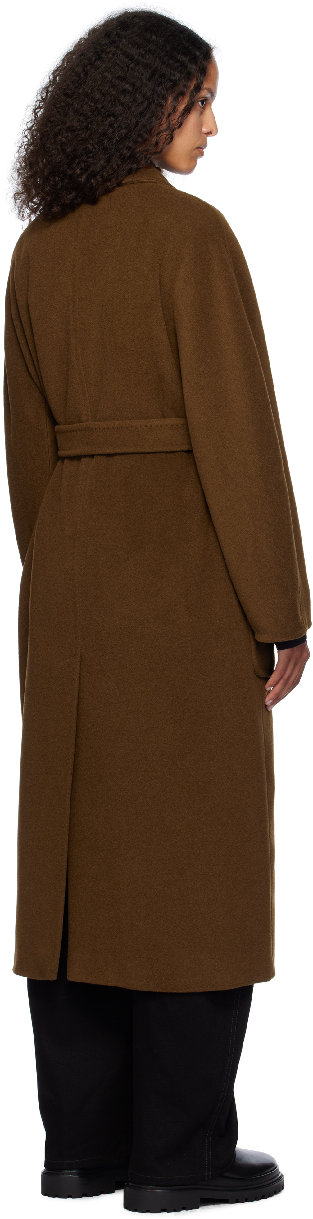 Max Mara Coat In 010 Tobacco