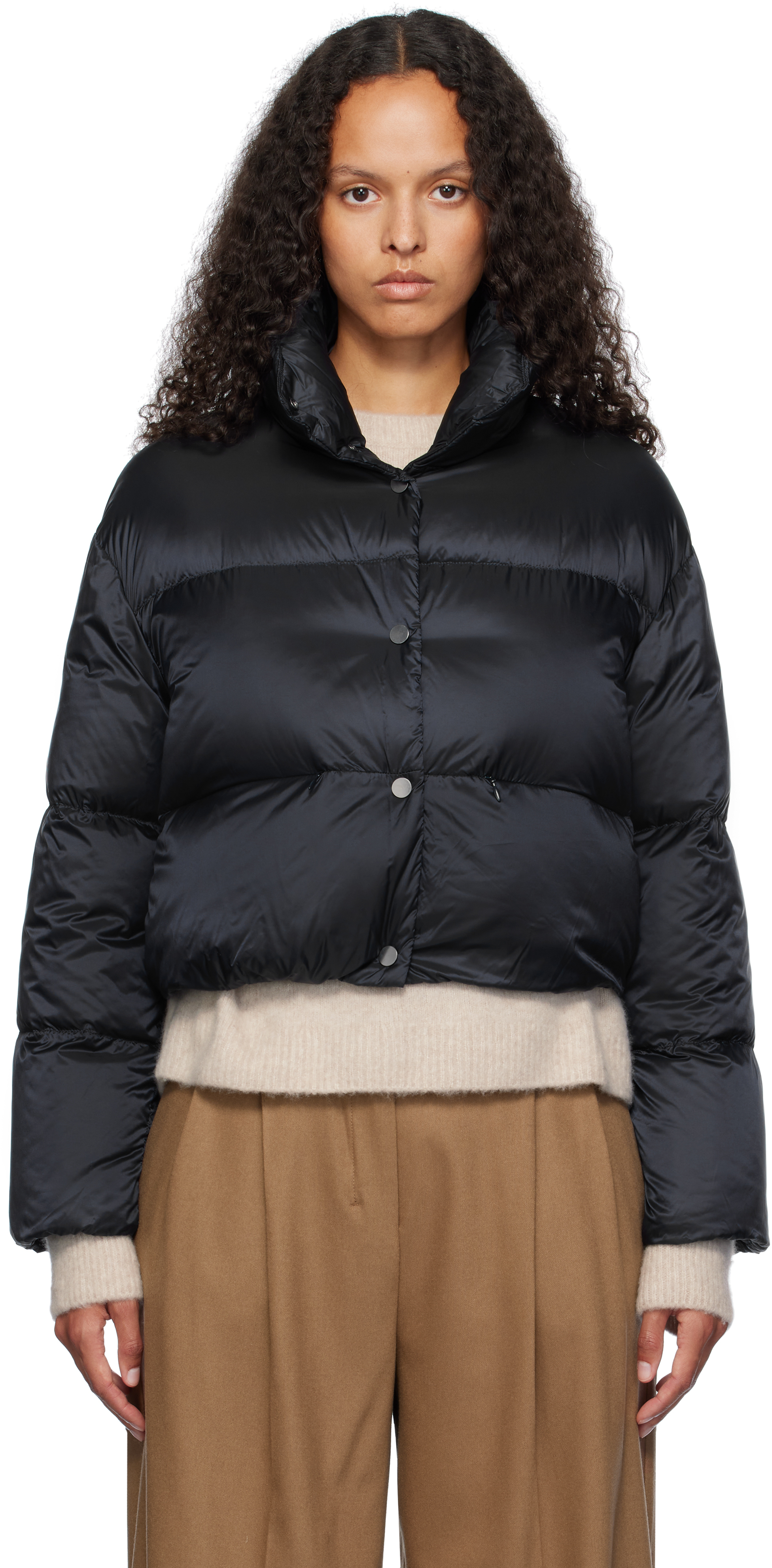 Shop Max Mara Navy Tredi Down Jacket In 075 Midnightblue