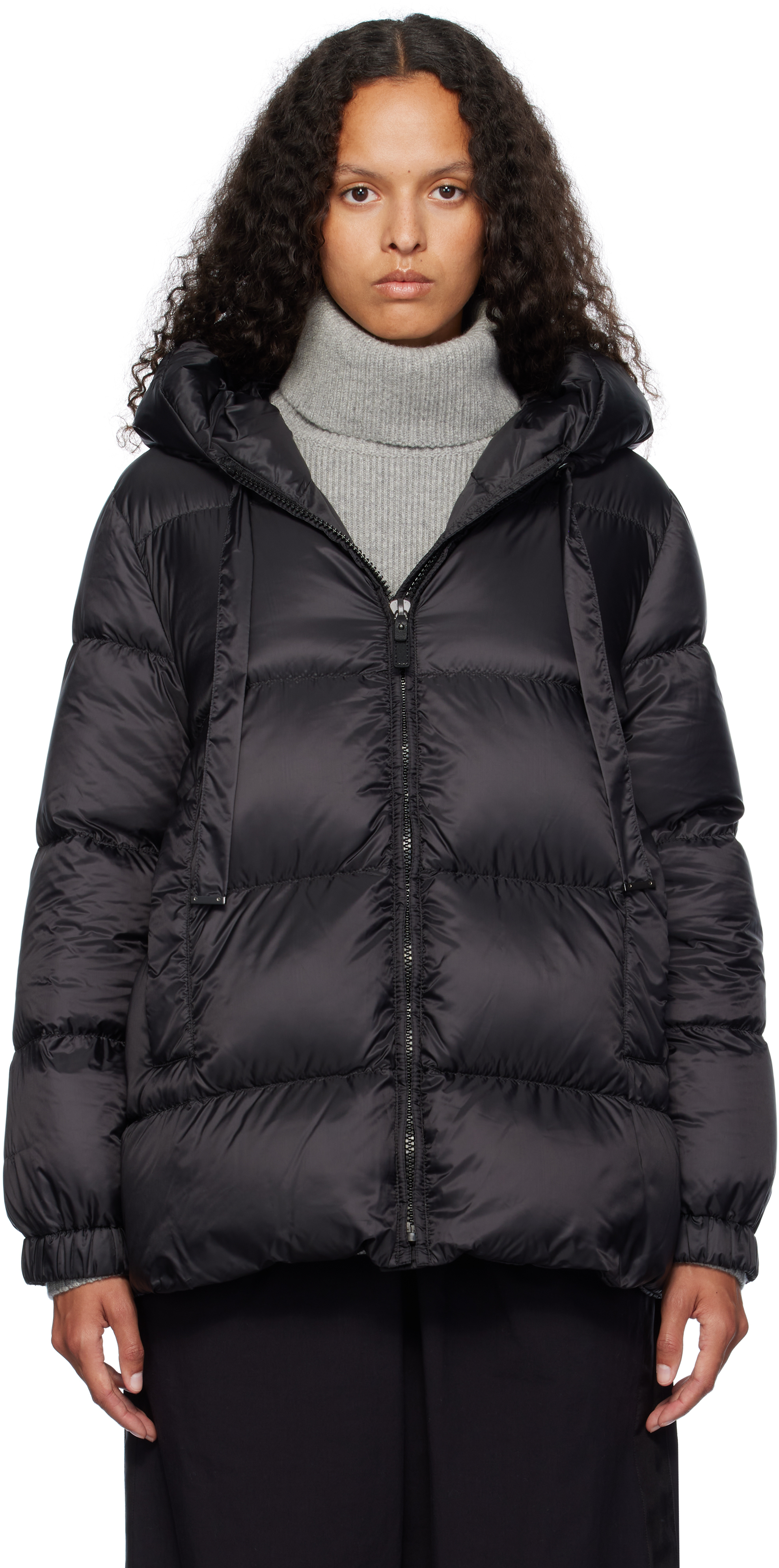 Max Mara Seia Reversible Puffer Jacket - The Cube In Black