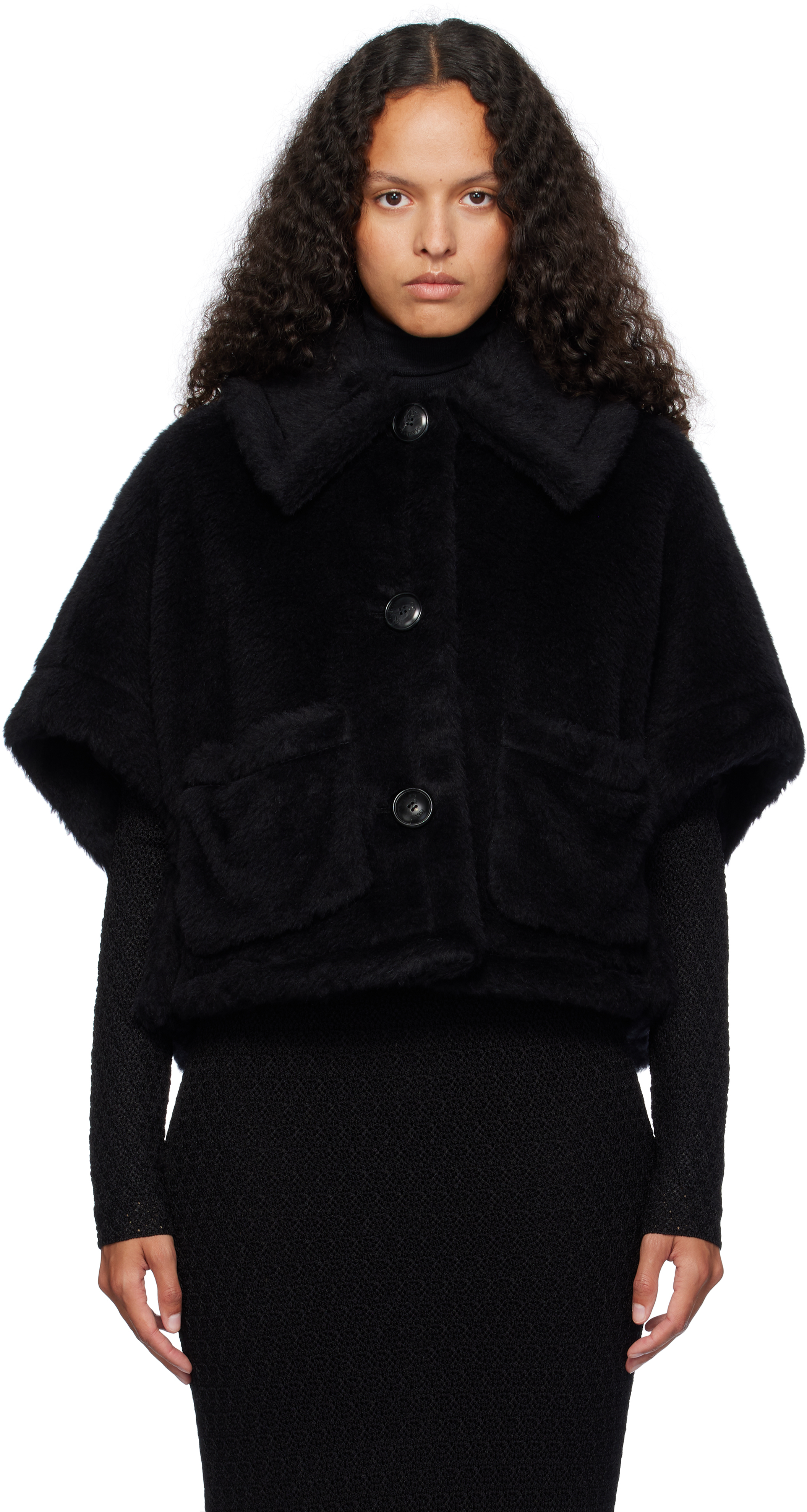 Shop Max Mara ブラック Newterzo ジャケット In 008 Black