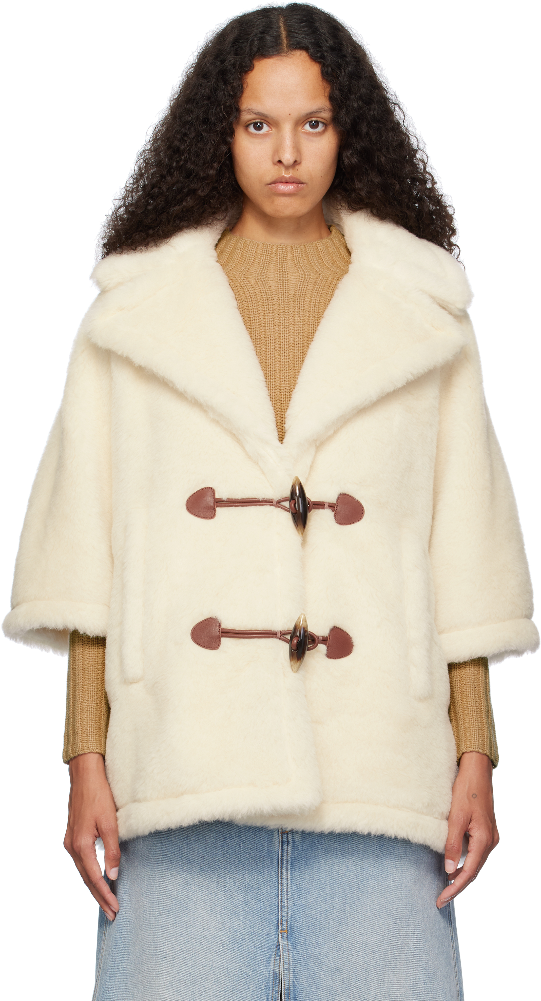 Off-White George1 Faux-Fur Jacket