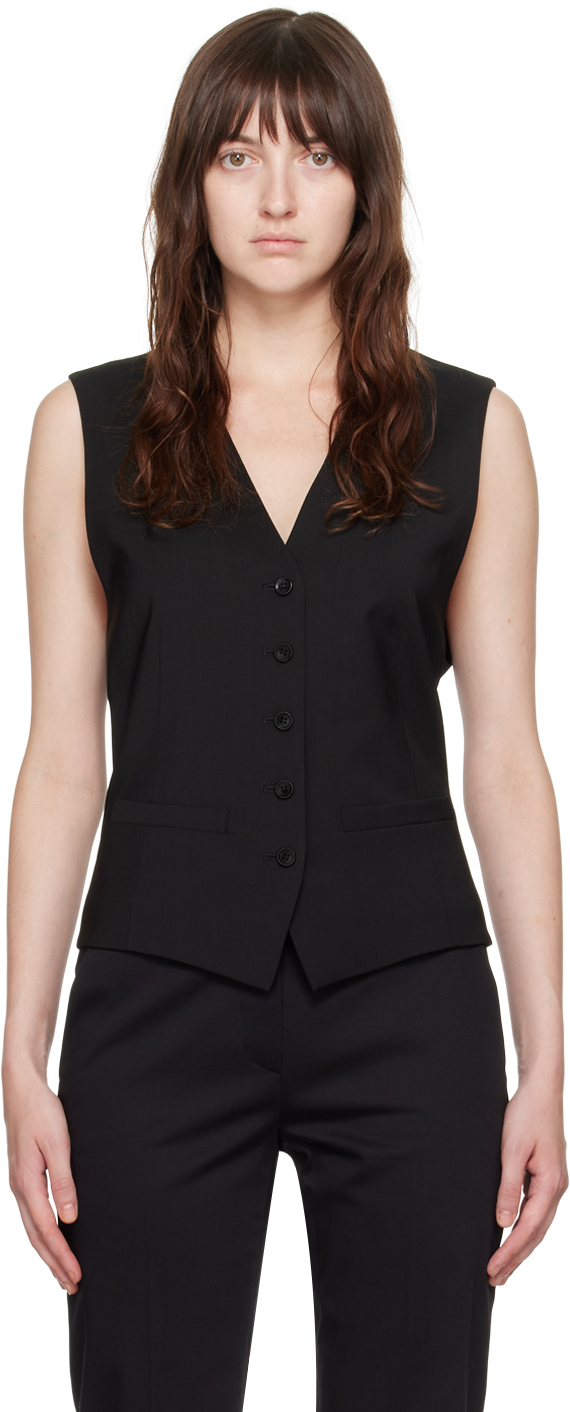 Max Mara Gilet Pacche-38 Nd Female In 004 Black