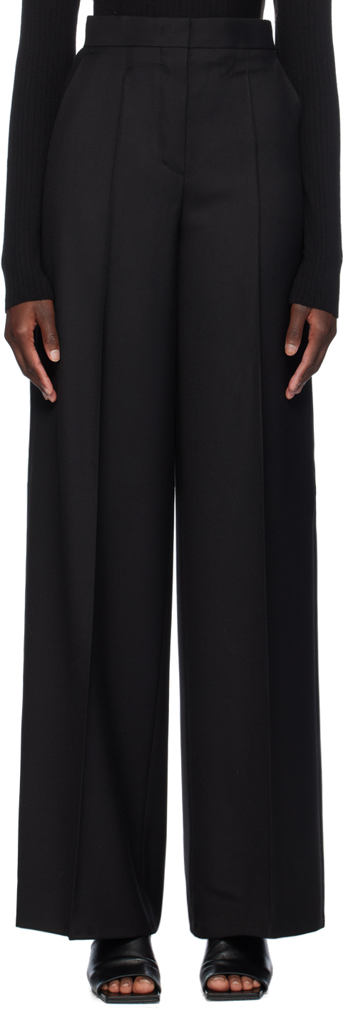 Shop Max Mara Black Senna Trousers In 002 Black