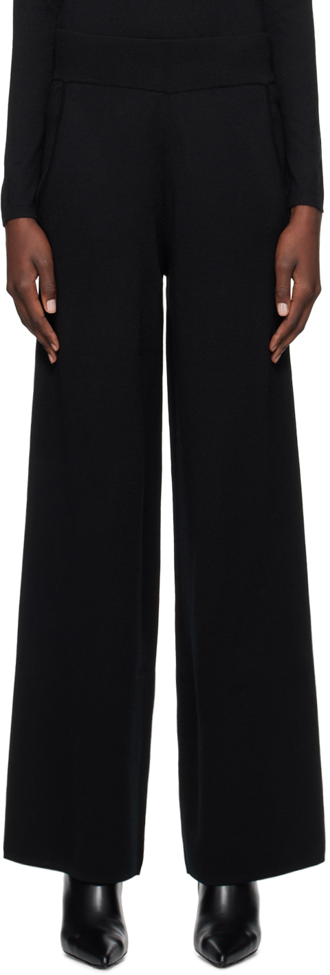 Shop Max Mara Black Zigote Lounge Pants In 007 Black