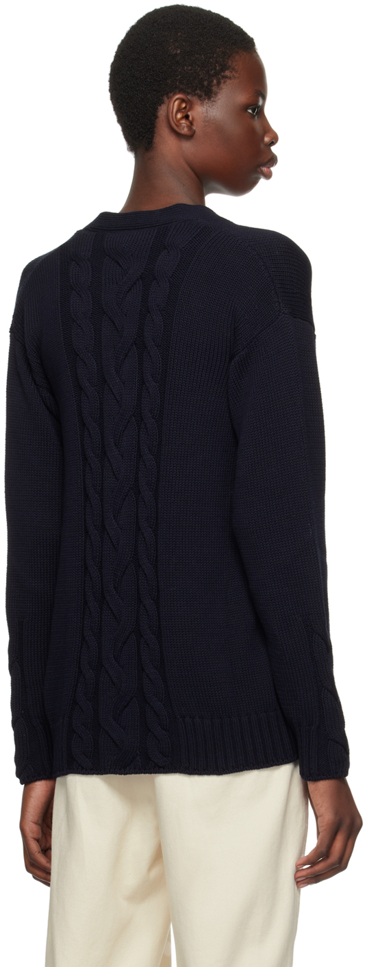 Max Mara Navy Lukas Cardigan In 003 Ultramarine