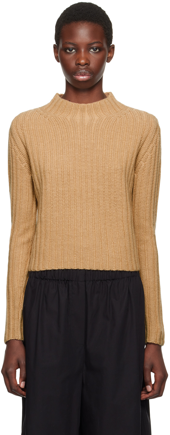 Shop Max Mara Tan Aloa Sweater In 003 Camel