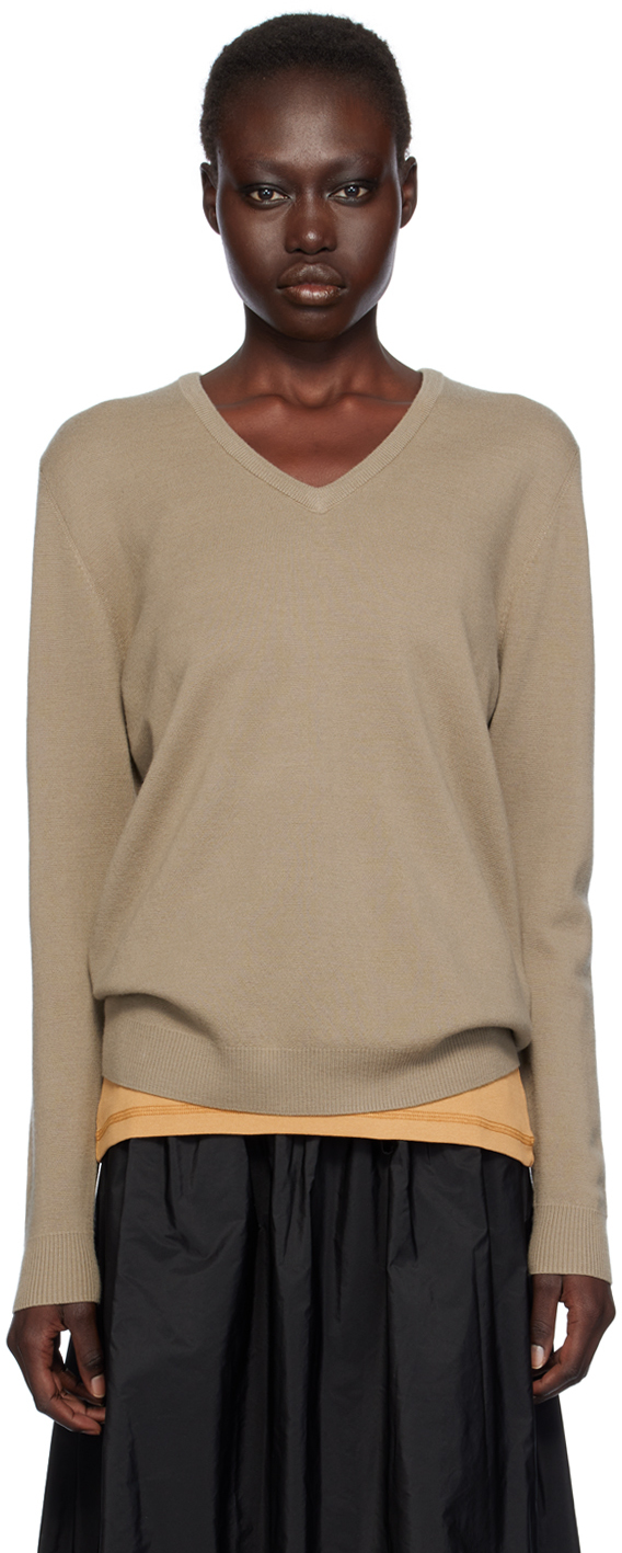 Black Pevera V-Neck Sweater